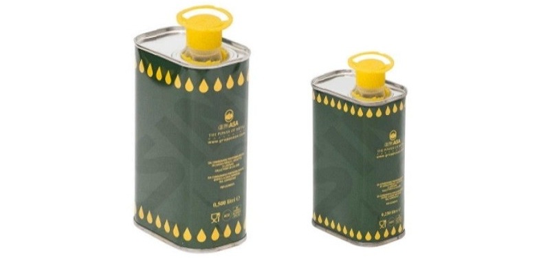 Lattine di olio di oliva